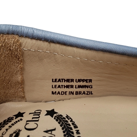Driver Club USA | NIB Naples 2 Powder Blue Leather Preppy Loafers Girl's 13.5 - Picture 11 of 15